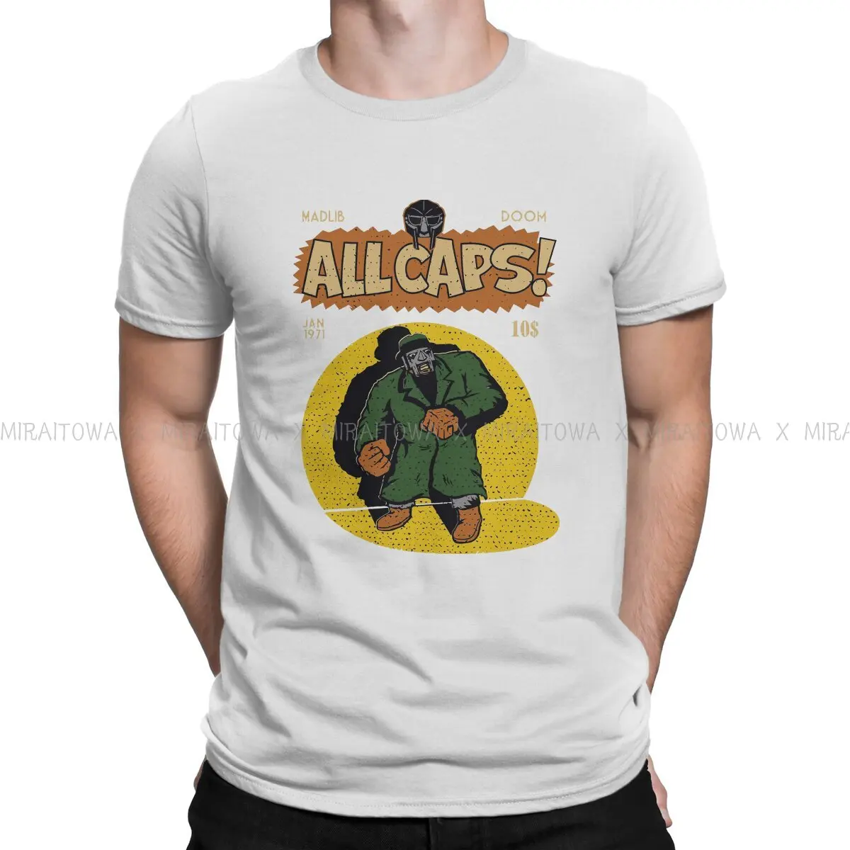 ✈ MADLIB MF DOOM (ALL CAPS!) Tシャツ All Caps! (Black) - Stones Throw Records