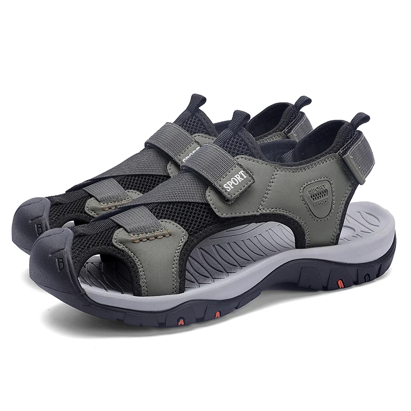 

Big Size 38-46 Summer Fashion Cool Men Sandals Casual Designer Beach Shoes High Quality Driving Boy Wading Shoes Free Shipping