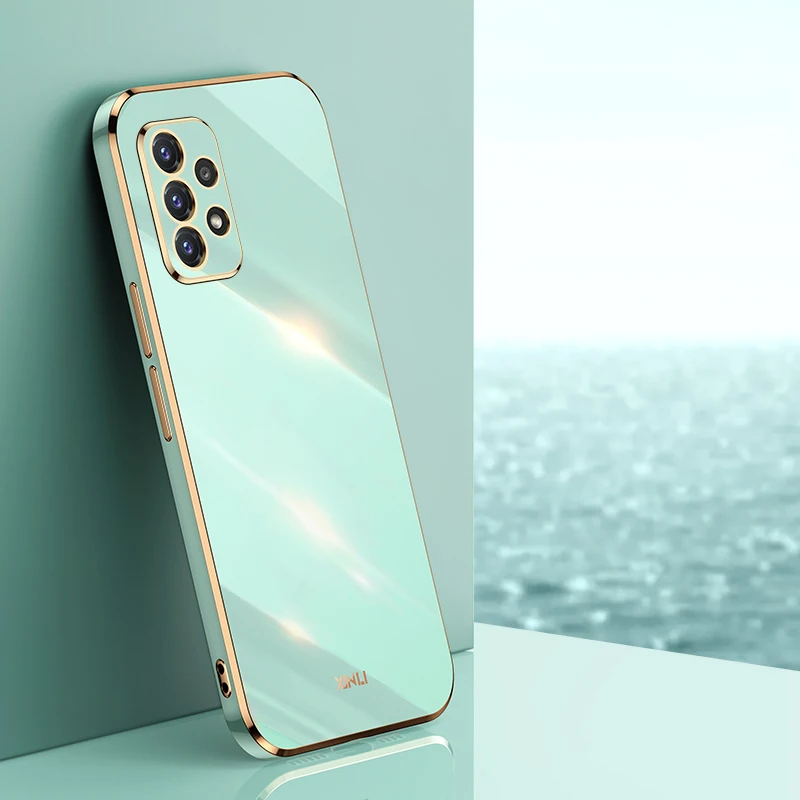 Luxury Silicone Back Cover with Plating Frame Design