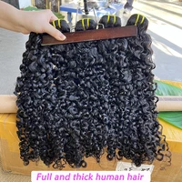 Paquets de cheveux humains bouclés birmans # Extensions de tissage de cheveux vierges bruts ondulés de couleur naturelle 1B, cheveux 100% naturels bouclés et rebondissants pour femmes 5