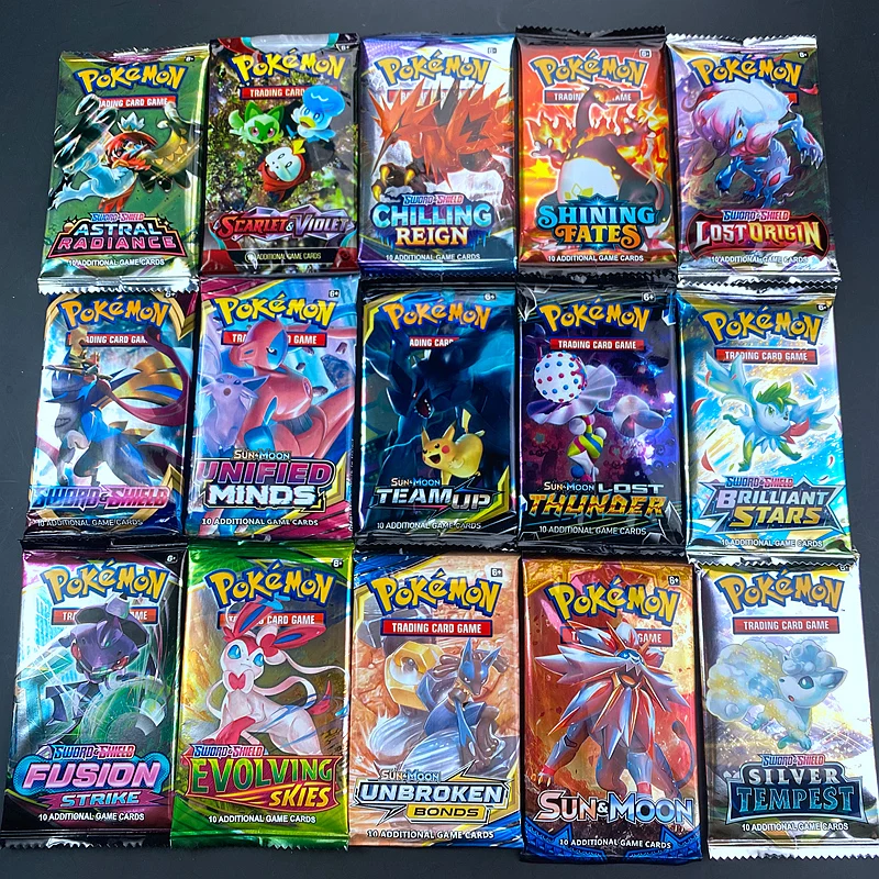 40Pcs Pokemon Cards Sun & Moon Lost Thunder English Trading Card Game Evolutions Booster Giocattoli Per Bambini Da Collezione Regali