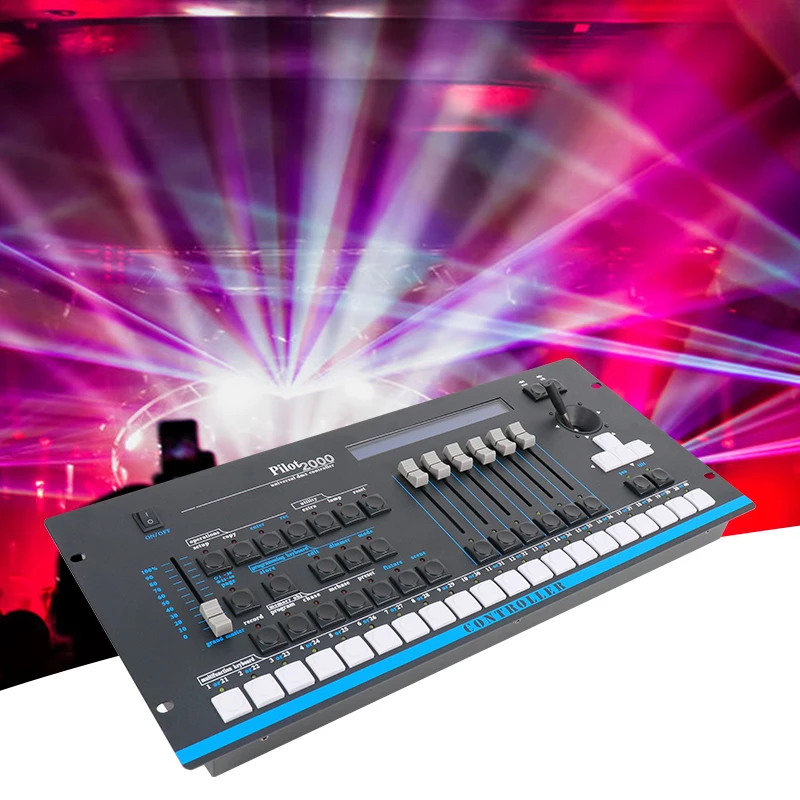 

Pilot 2000 DMX Console 512 Channels Controller Stage Effect Lighting Equipment For LED Par Moving Head Light Beam