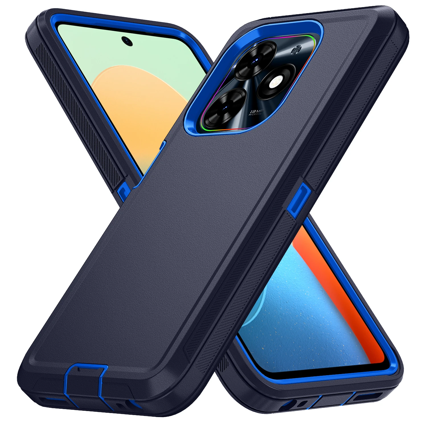 Shockproof Armor Defender Phone Case - Durable PC+TPU Back Cover