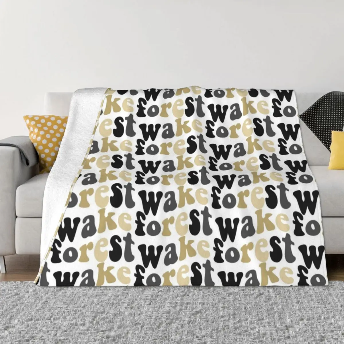 

wake Throw Blanket Giant Sofa for winter Flannels Blankets