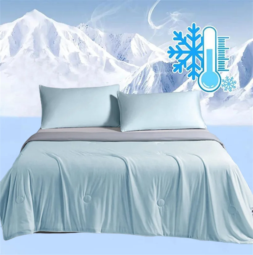 

Cooling Blankets Smooth Air Condition Comforter for Hot Sleepers Summer Lightweight Quilt Cool Feeling Fiber Soft Throw Blanket