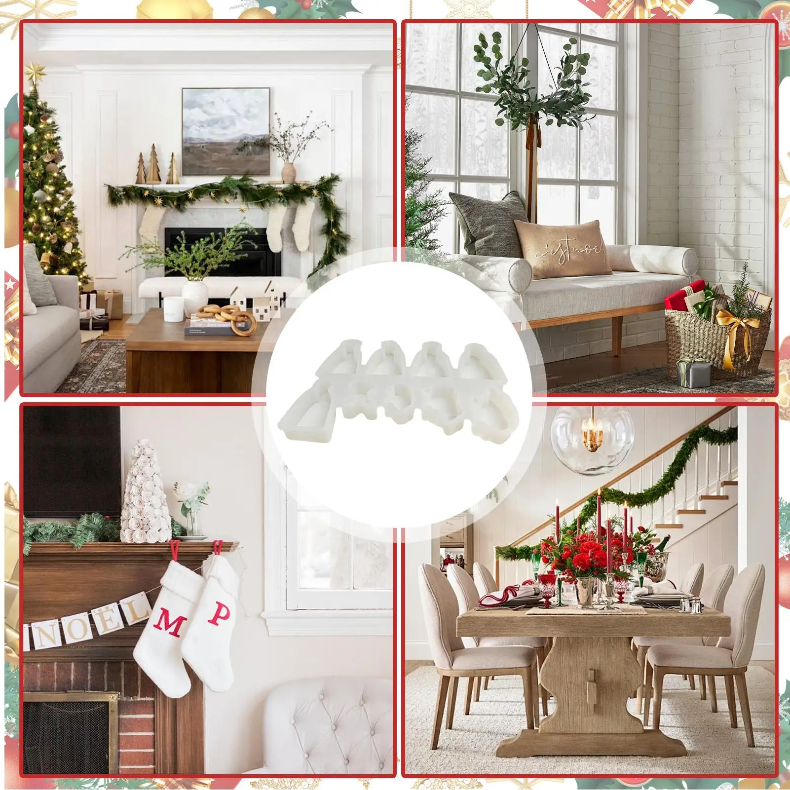 Nativity Scene Silicone Mold Religious Jesus Mould Jesus Chocolate Mold For Plaster Clay Scented Candles Halloween New Year