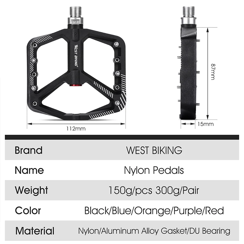 WEST BIKING ʰ淮 DU   , ÷ Ϸ , ε ƾ BMX MTB, 9/16 ġ  ǰ