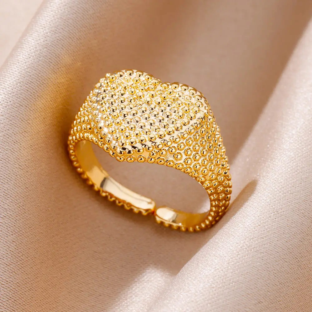 Ring for Women Stainless Steel Angel Feather Gold Color Rings Female Vintage Jewelry Finger Accessories Gift for Her Anillos gold color rings stainless steel ring finger ring gold color ring adjustable rings