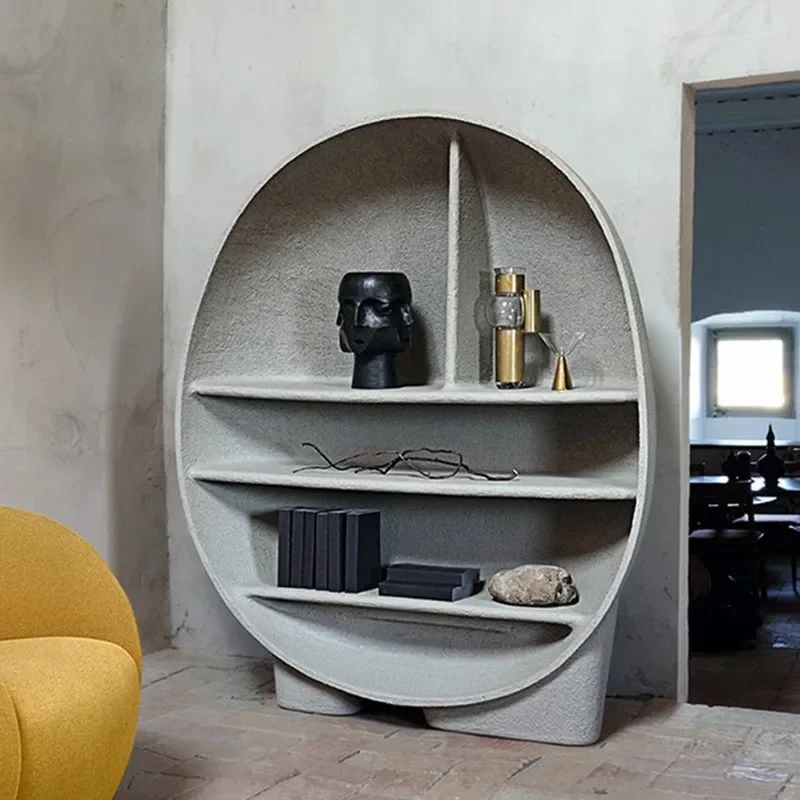 

Bookcase Display Cabinet Quiet Wind Art Shelf Designer's Homestay Handmade