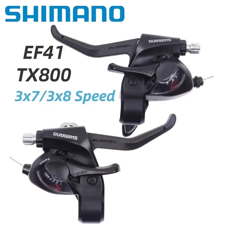 Juego De Palancas De Cambios SL-M310 3x8 Velocidades Para Bicicleta MTB O Plegable: Incluye Freno Y Puños Ergonómicos