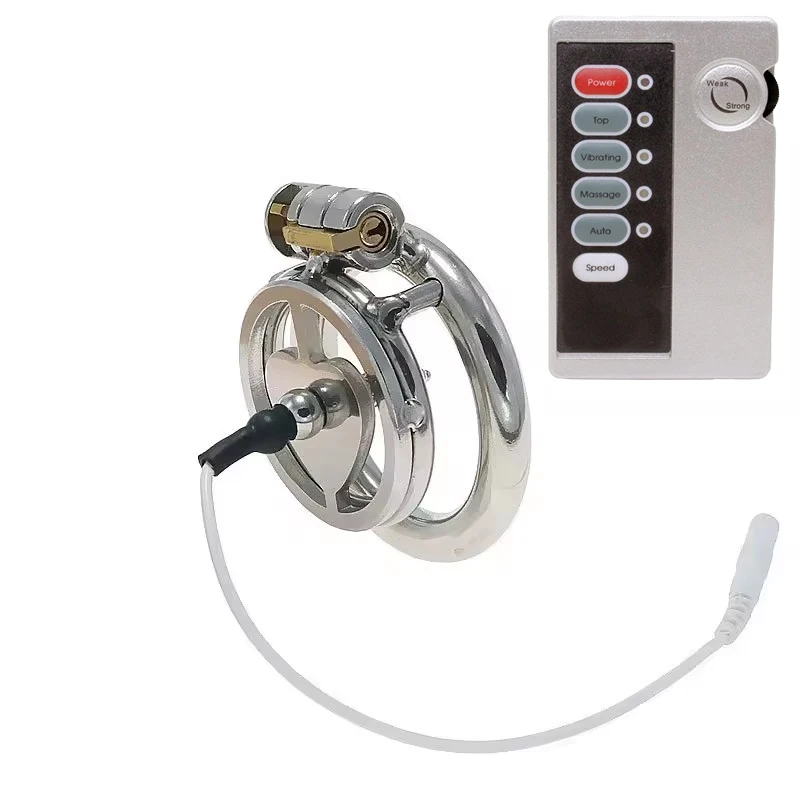 Electro Shock Chastity Device Physical Therapy Cock Cages Stimulation Pulse Massage Sex Toys For Men Medical Themed Cock Ring