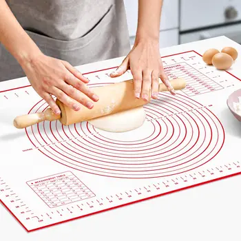 UNTIOR 1PCS Kneading Dough Mat Silicone Baking Mat Pizza Cake Dough Maker Kitchen Cooking Grill Gadgets Bakeware 1