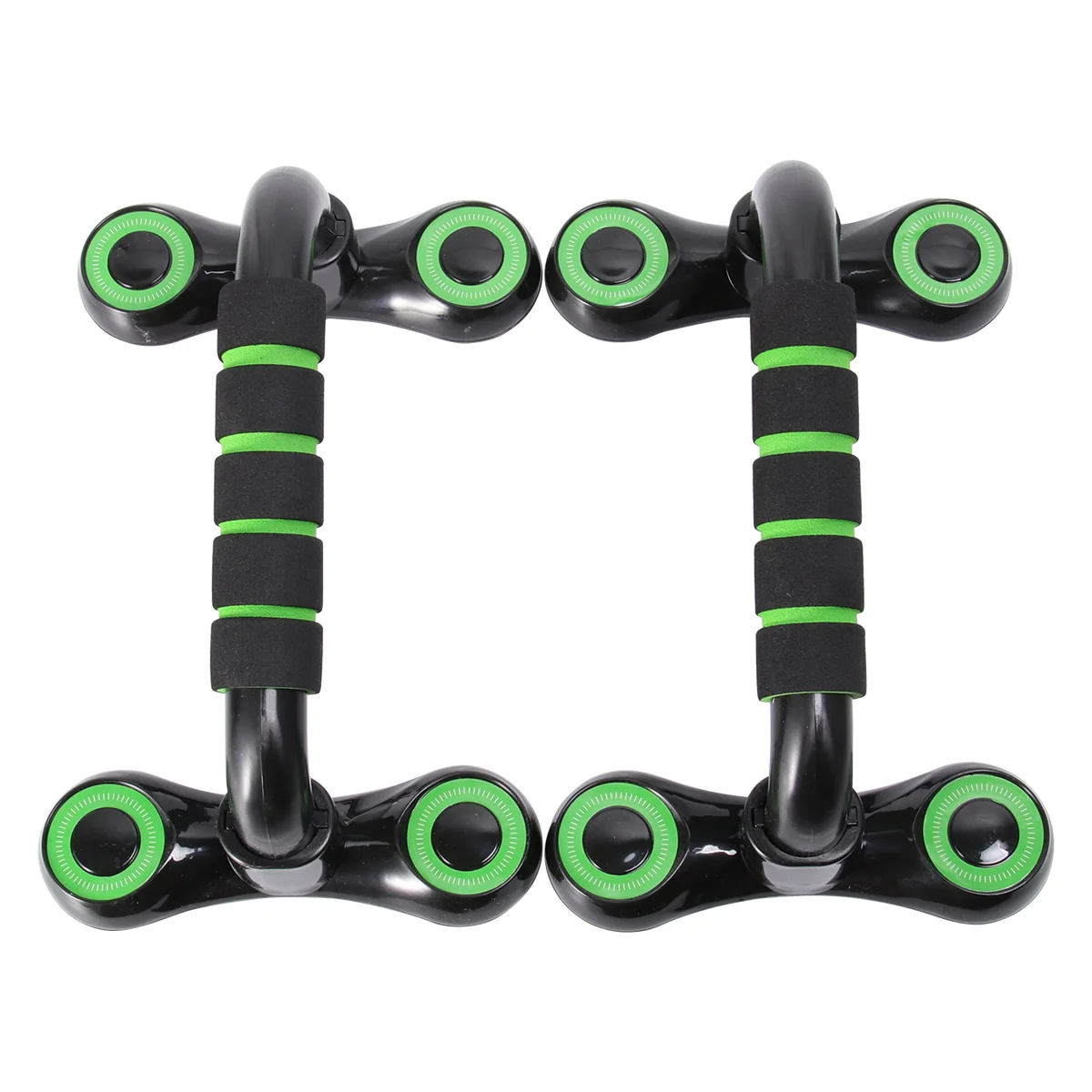 Push up Stand (green Black) Non Home Gym Fitness Equipment Bars for Chest Abdomen Arms/Back Muscle Training Portable