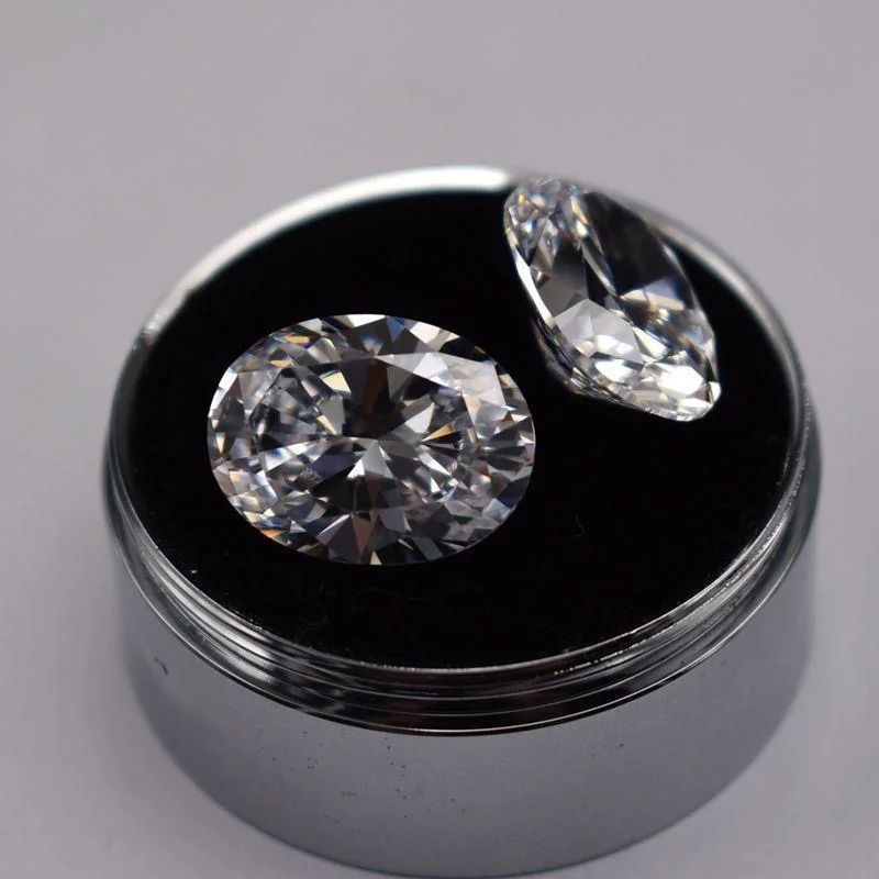 Brillantschliff, großer AAAAA-weißer Saphir, 18 x 25 mm, ovaler VVS-Edelstein für die Schmuckherstellung, DIY-Edelstein – Detail 10