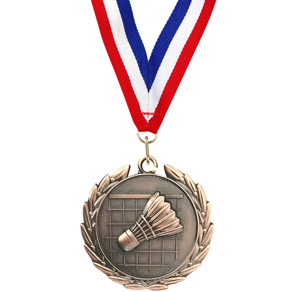 5cm Badminton Medal Gold/Silver/Bronze Medal Zinc Alloy Metal Winner Medals Badminton Award Medals for Party Activities award medals