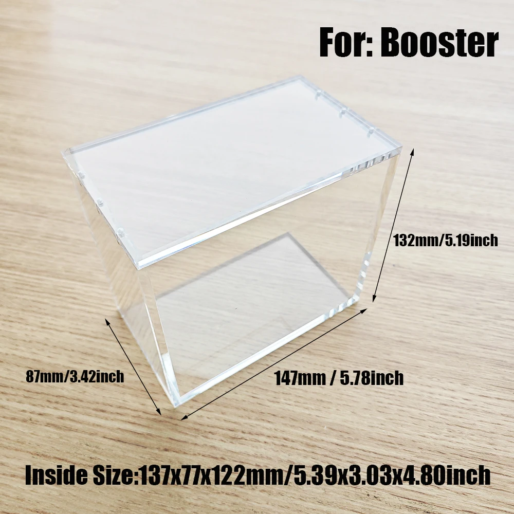 DISPLAY BOX For POKE Acrylic Dust-Proof Booster Show Case ETB Protection Poke Box Protector Transparent Plastic Acrylic Case 5