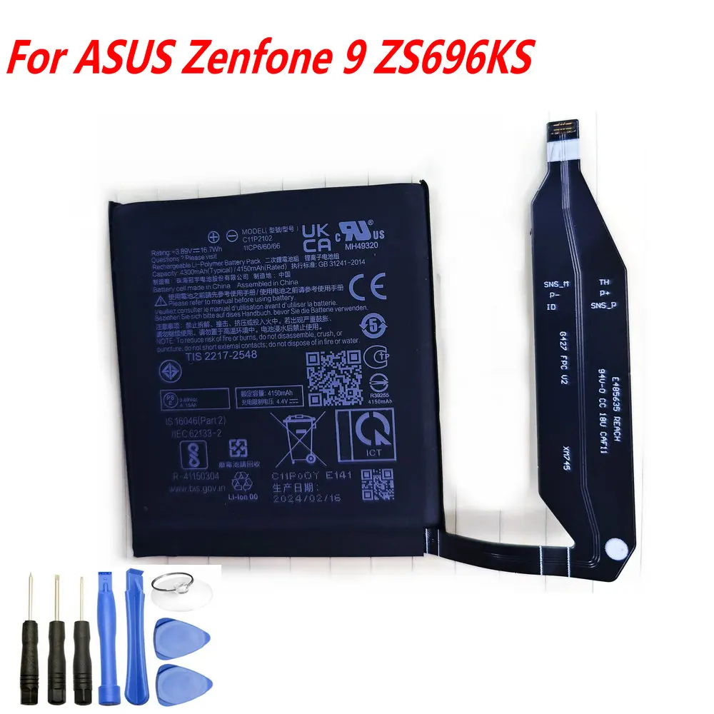 

NEW Original 3.89V 4150mAh C11P2102 Battery For ASUS Zenfone 9 ZS696KS Mobile Phone