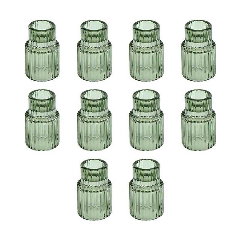 

Vintage Candlesticks Ribbed Glass Candlestick Decorations Suitable For Table Centerpieces Wedding Christmas Home Decor