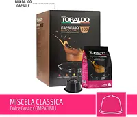 КОФЕ TORALDO |   Совместимые капсулы с Dolce Gusto (100 шт., классическая смесь) — изображение 4