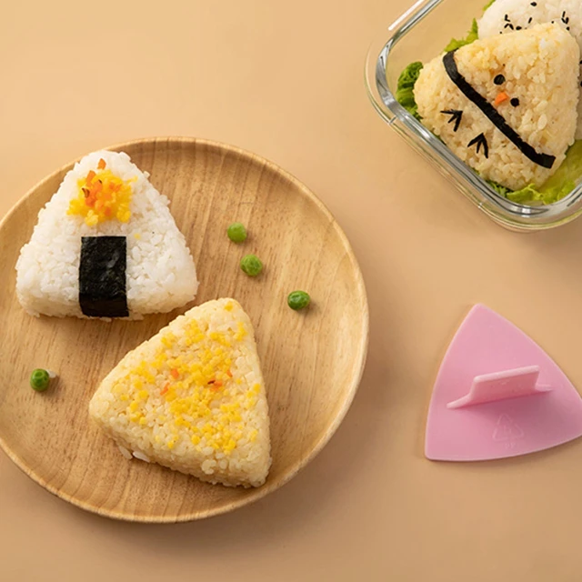 Molde para Sushi de 5 piezas, molde con forma de bola de arroz para molde  Onigiri, prensa triangular, cocina Bento Sushi Onigiri, molde para hacer  Onigiri- esquí