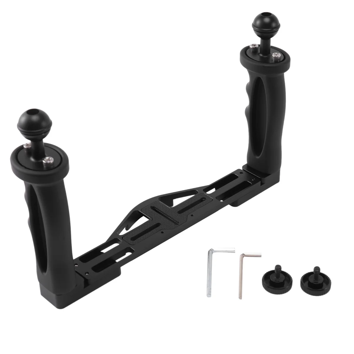 

Dual Handheld Stabilizer Diving Underwater Camera Housings Tray/Grip