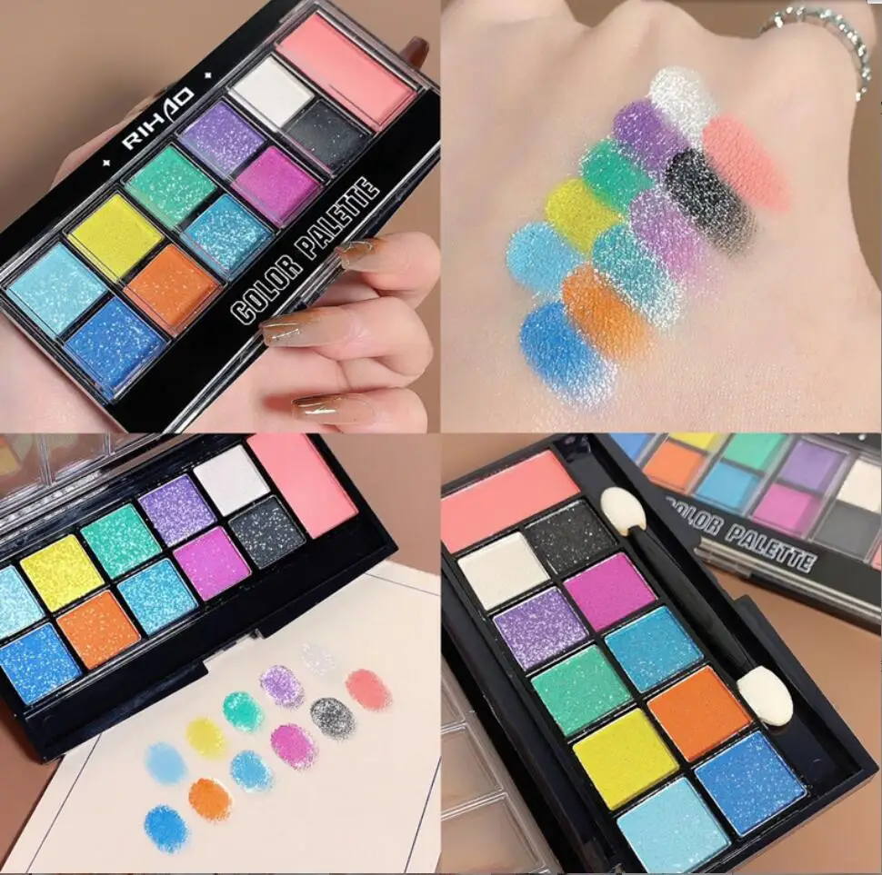 

11 Colors Matte Eye Makeup Plate Natural Eye Shadow Palette Velvety Smooth Eyeshadow Powder Easy To Color Cosmetics Tools T2373