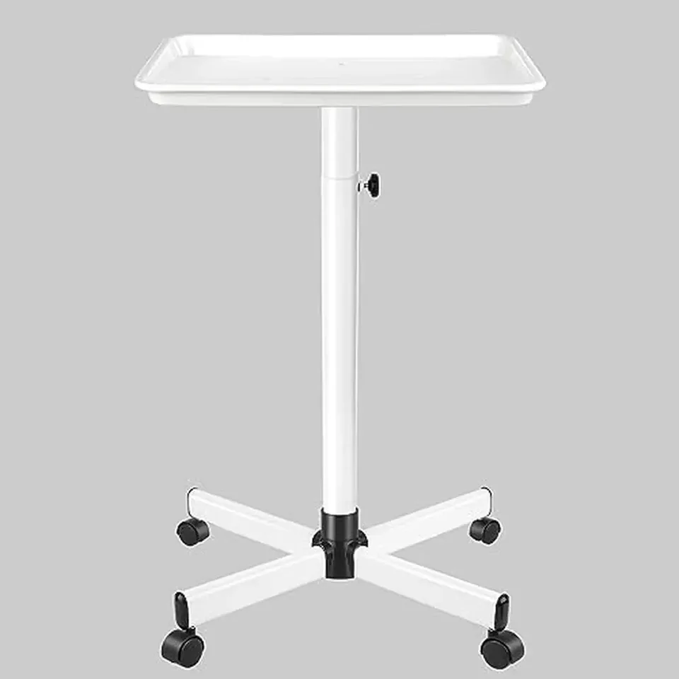 Adjustable Aluminum Salon Rolling Tray Cart