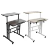60cm Adjustable Height Stand Up Laptop Desk Computer Standing Desk with Rollers Laptop Computer Stand Desk Stand Up Laptop Desk 1