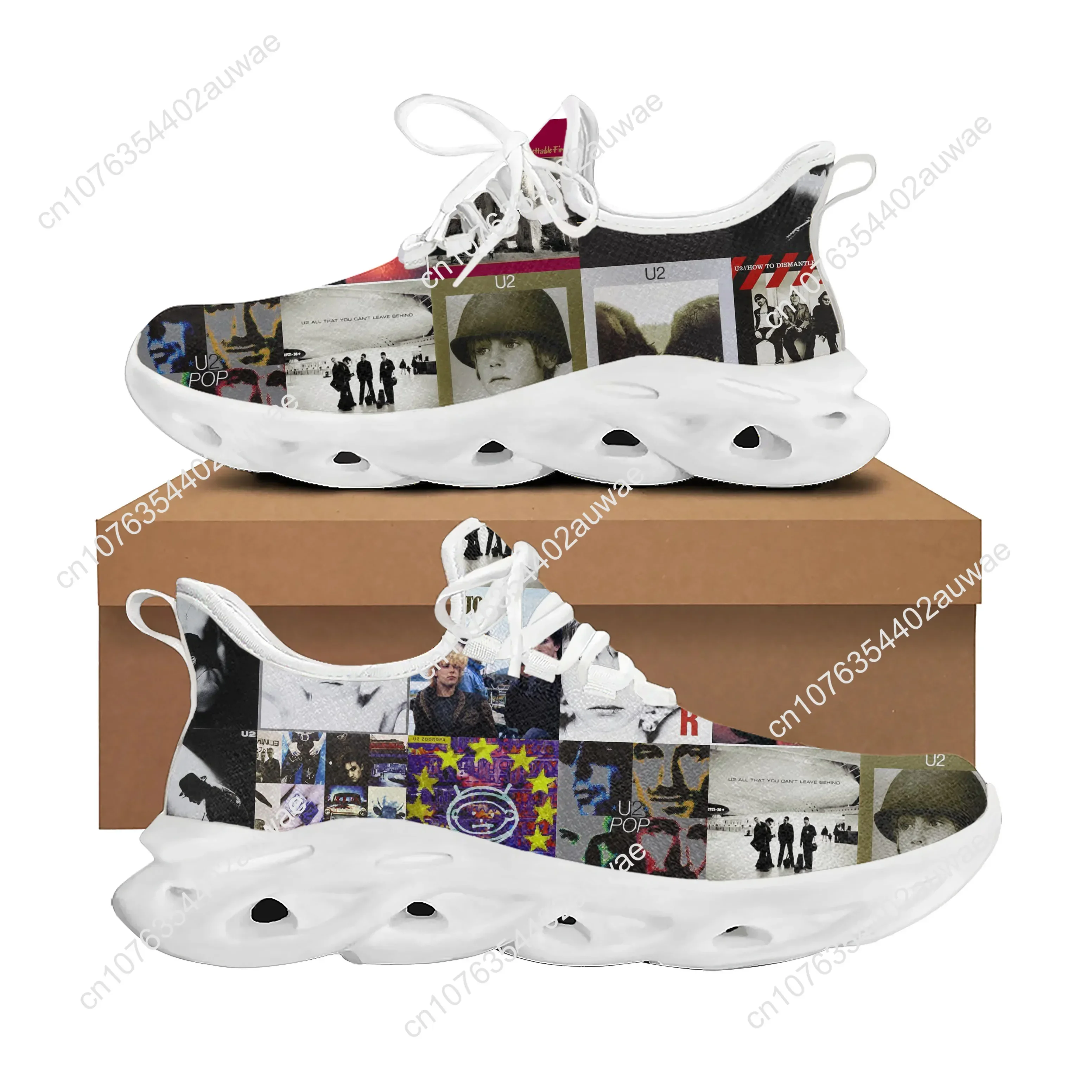 U2 Rock Band Fashion punk Sports Shoes Mens Womens Teenager Kids Children Sneakers Casual Custom High Quality Couple Shoes