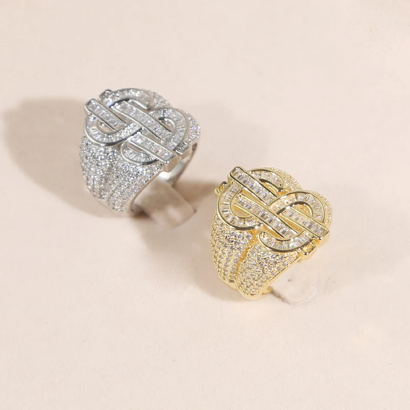 RINGSPUN RHINESTONE 完全新品未使用！　　即購入⭕️ KMASAL Iced Out Premium Diamond Cubic-Zirconia Royal
