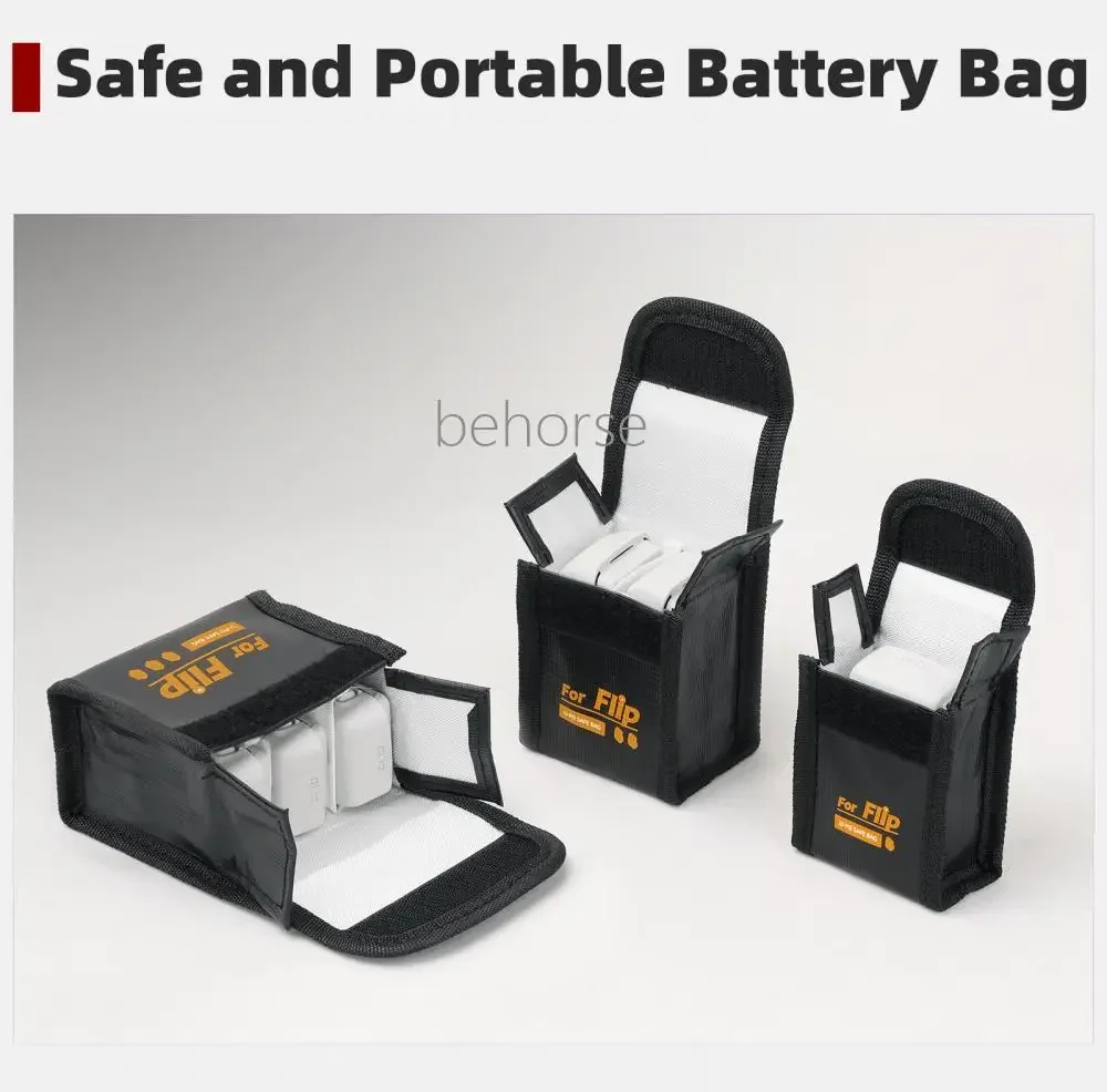 Battery Portable Carrying Case for DJI Flip Explosionproof Battery Storage Bag Safety Bag for DJI Flip Drone Accessories drone accessories drone storage bag drone storage case