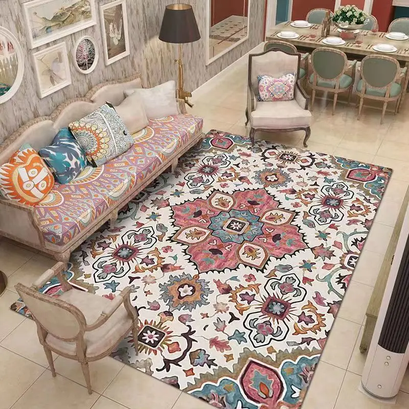 American Country Style Shaggy Carpet For Living Room Bedroom Bedside Entryway shaggy rugs