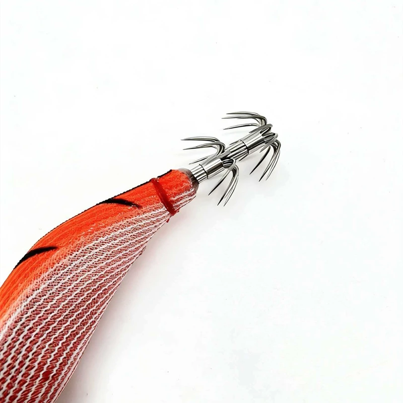 3.0 UV Pappelholz-Garnelenköder mit BKK-Haken, Egi Oktopus-Holzgarnelen-Leuchtköder, Oktopus-Tintenfisch-Köder – Detail 6