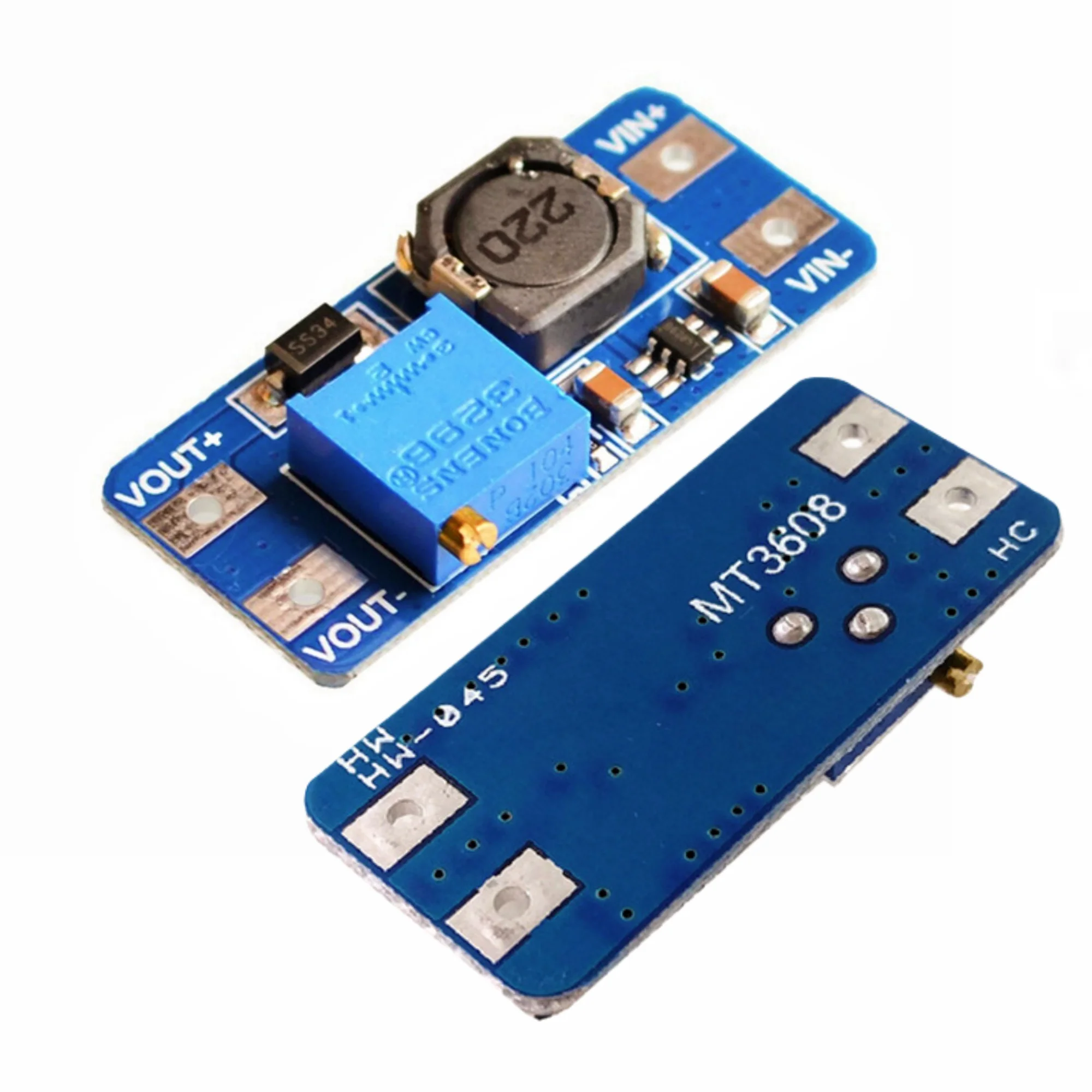 조정 가능한 DC-DC 부스터 모듈, 2A 부스터 보드 입력, 3V, 5V, 9V, ..