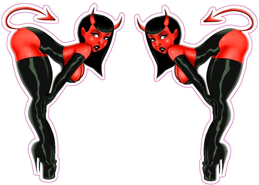 

Наклейка DEVILS 69 маленький красный дьявол-F * U