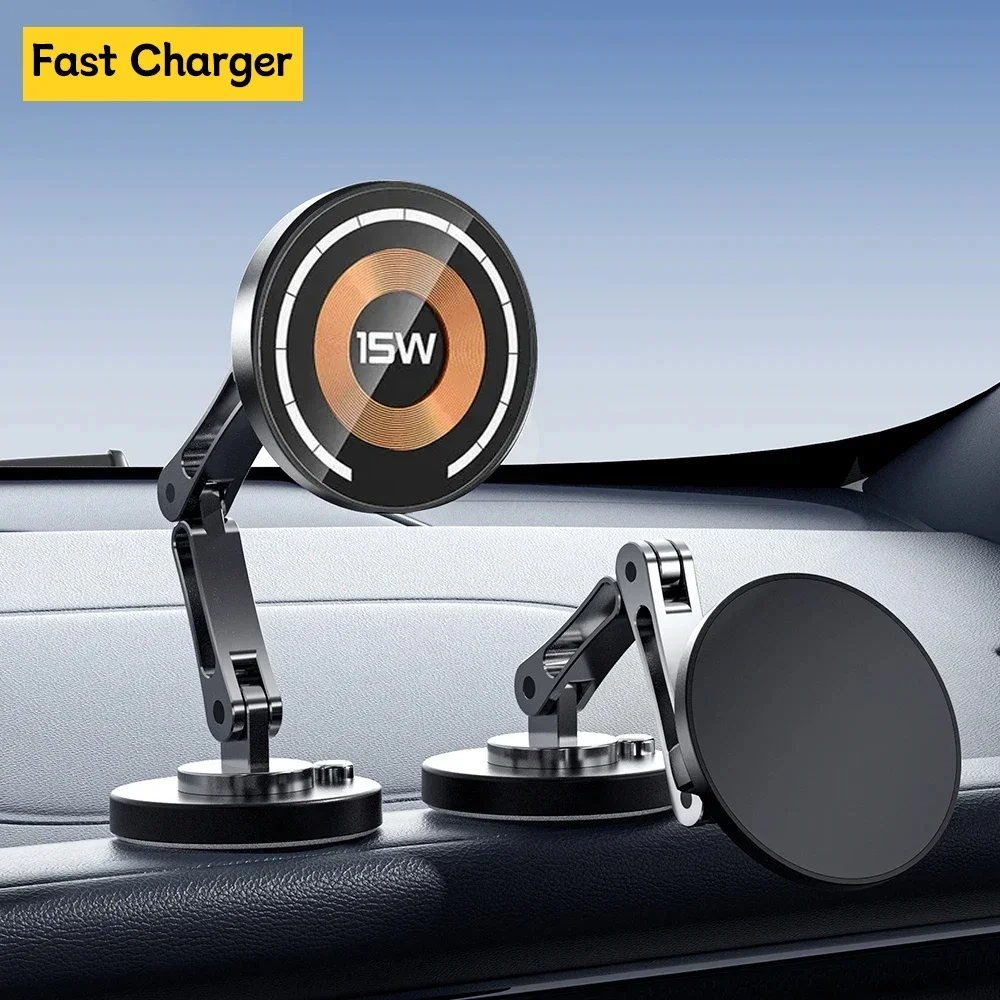 Magnetic Wireless Car Phone Holder Fast Charging Mount