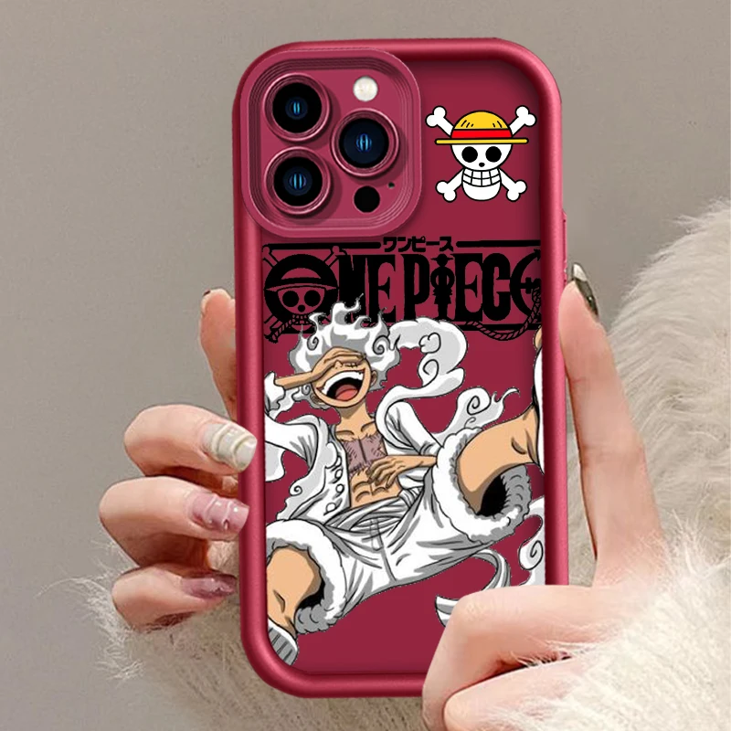 thumbnail image 1 of O-one p-pieces Luffys Anime para Apple iPhone 15 14 13 12 11 XS XR X 8 7 Pro Max Plus Pro funda de teléfono de escalera de ojo suave a prueba de golpes, 1 of 5