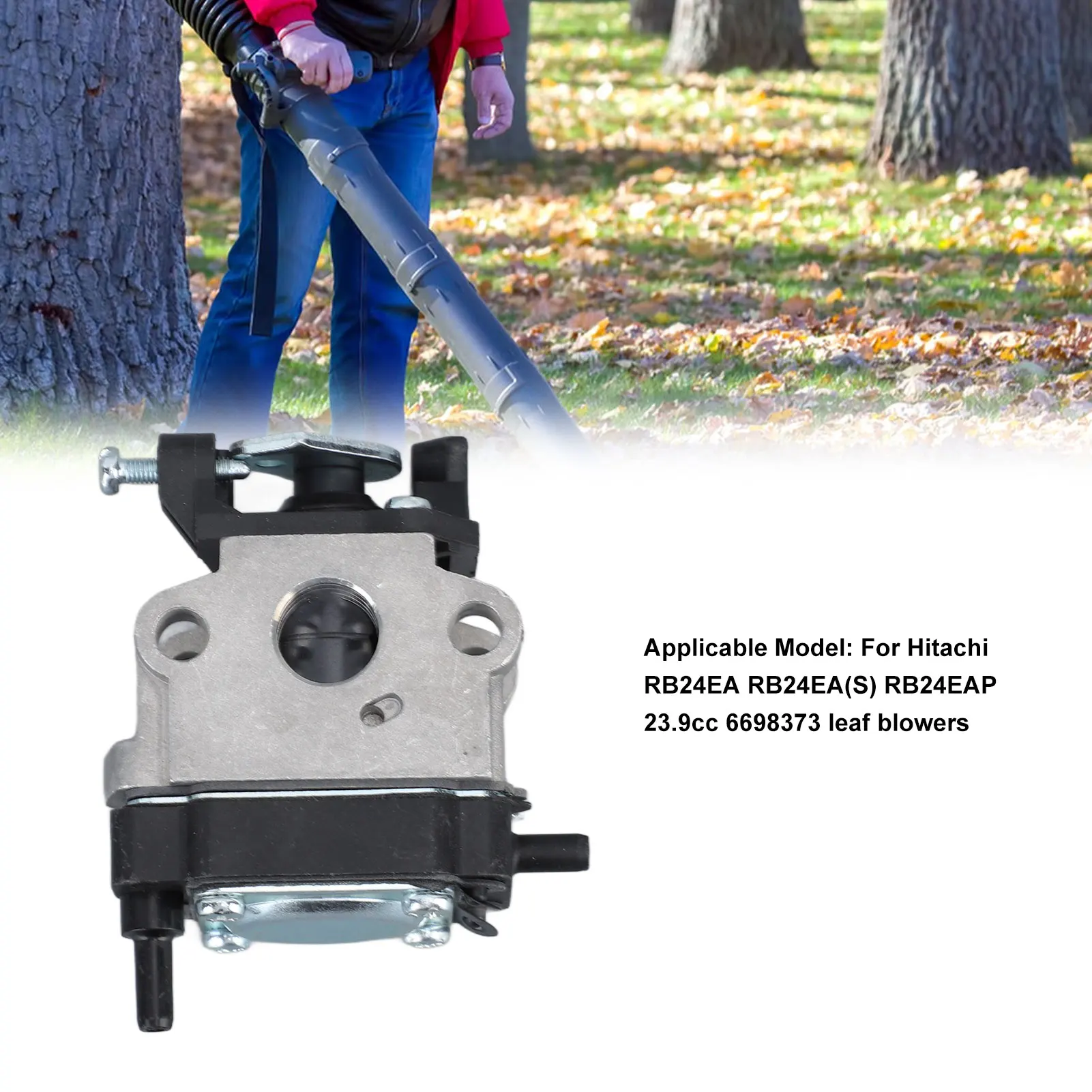 Carburetor Sparking Plug Kit Leaf Blower Carburetor Sparking Plug Air Filter Sponge Primer Bulb Assembly Set for Hitachi RB24EA