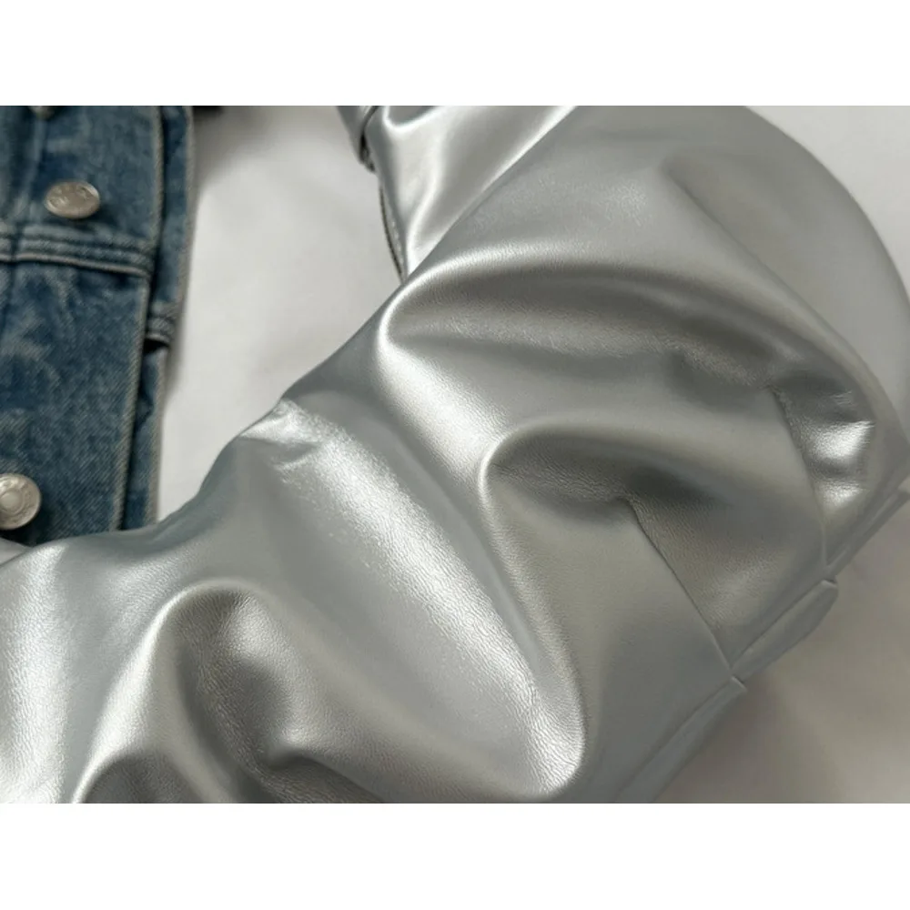 Cloud pleated single shoulder underarm bag with texture for women's 2024 new trendy internet celebrity handbag_senzul.com