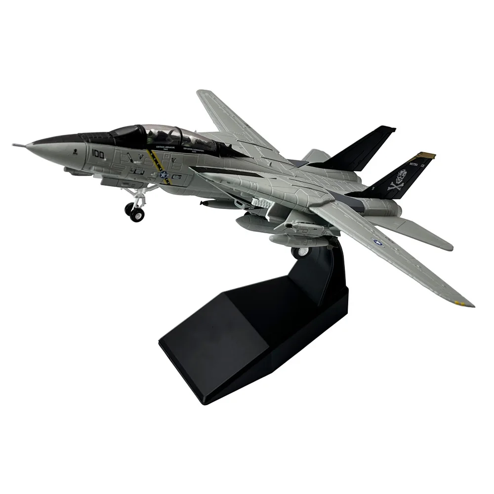 1:100 Scala 1/100 Us Grumman F14 F-14 Tomcat Fighter Diecast Metal Airplane Airplane Model Children Toy Collection Gift