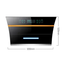 Smoke Grease Extractors Cooker Hoods Industrial Stainless Range Hood 900 * 420 * 520mm 1