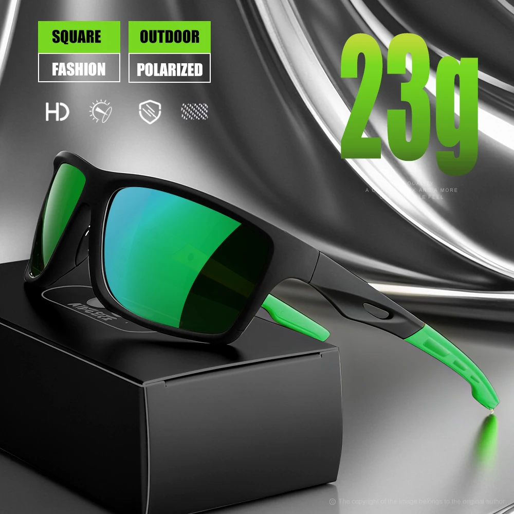 Retro polarisierte Sport-Sonnenbrille, Graffiti-Rahmen, photochrome Gläser zum Fahren, Angeln, Reisen, Outdoor, Radfahren, UV400-Schutz – Detail 10