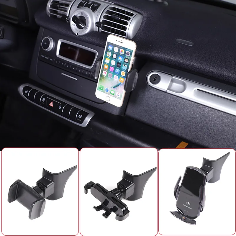Für mercedes benz smart 2011 fortwo forfour 2011-2015 abs schwarz Autotelefon halter GPS Navigations halterung Innen zubehör
