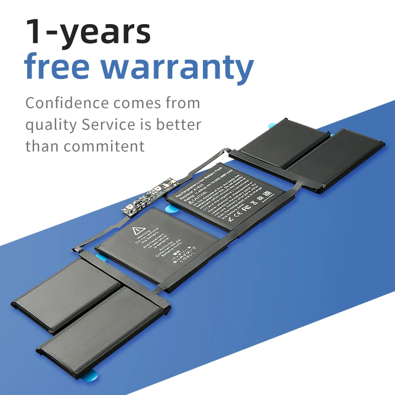 Suozhan-ノートブックバッテリー,15インチ,Apple,Macbook Pro,a1707