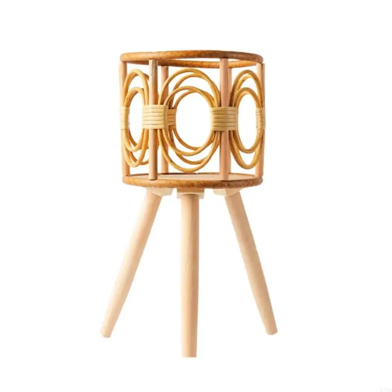 Elegant Large Rattan Floor Standing Planter Basket for Home and Office Decor