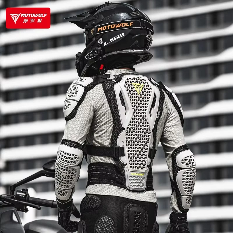 Men Motocross Body Armor CE Certified Motorcycle Armor Protective Clothing Chest Back Padding