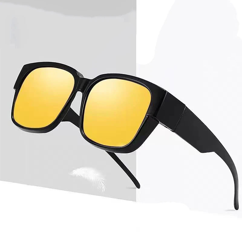 New Fashion Polarized Sunglasses Cover Over Myopia