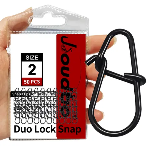 50Pcs Crankbait Snaps Stainless Steel Duo Lock Lure Snaps Quick Change Fishing Clips Fast Speed Clips Snap Hook Connector - Image 11