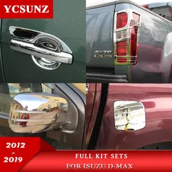 Ycsunz – Kits complets ABS pour Isuzu Dmax, accessoires pour poignée, couvercle de lumière miroir, 2012 – 2019 2012 2013 2014 2015 2016 2017 2018 2019 