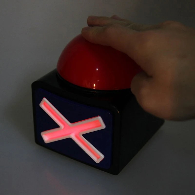 Game Answer Buzzer Alarm Button With Sound Light Trivia Quiz